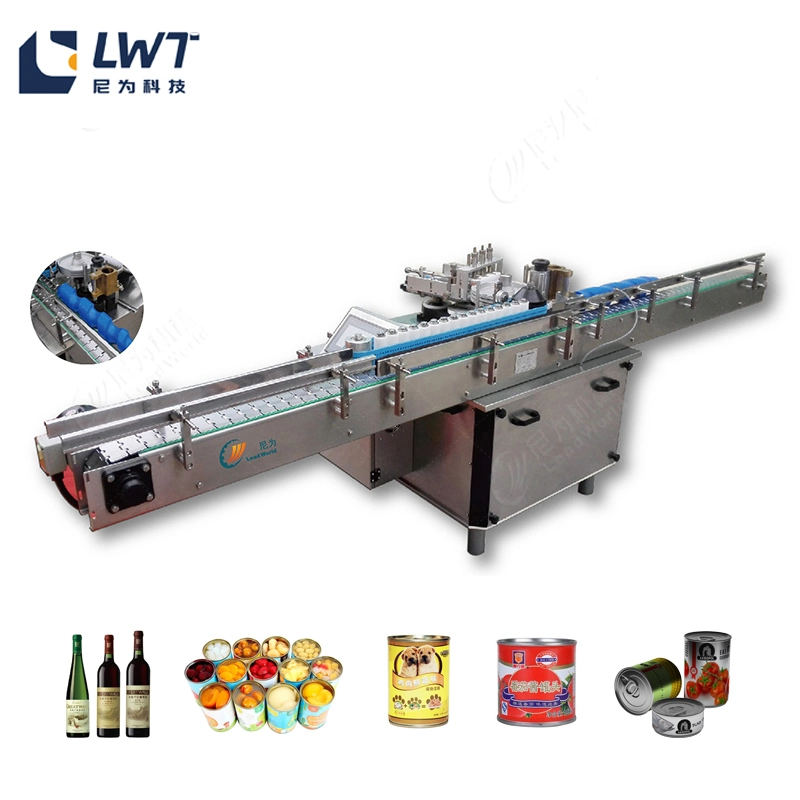 Automatic Tuna Canned Vegetable Canned Wet Glue or Cold Glue Labeling Machine