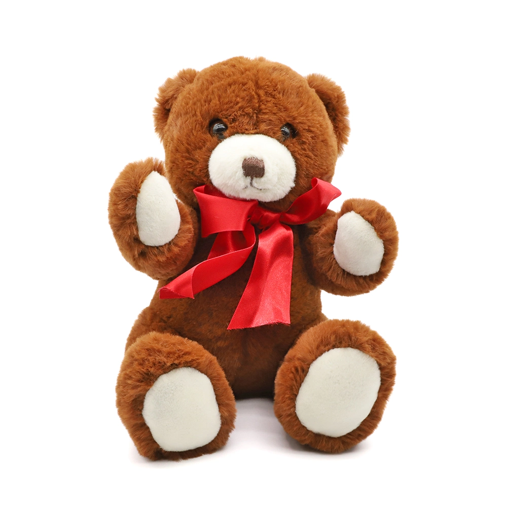 Valentine Day Teddy Pearl Bear Wholesale/Supplier, Flower Foam Teddy Bear, Christmas Rose Teddy Bear with Box 40cm Gift