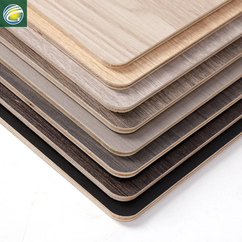 Fireproof Waterproof Decorative Material Wood Face Triamine Veneer Melamine Board