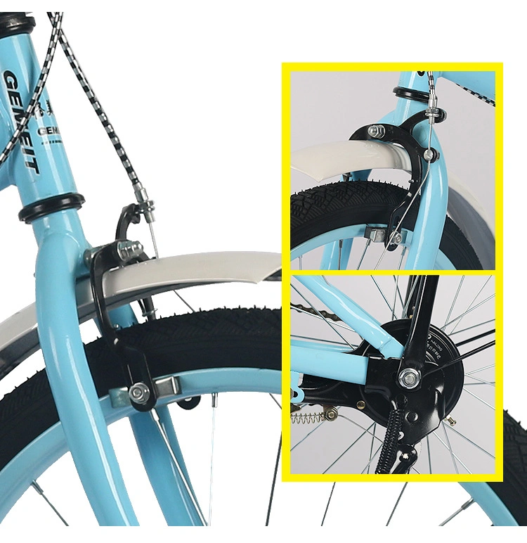 5% Rabatt Heißer Verkauf 20 Zoll Mini Tragbare Student Folding Fahrrad mit Geschwindigkeiten Derailleur Faltrad