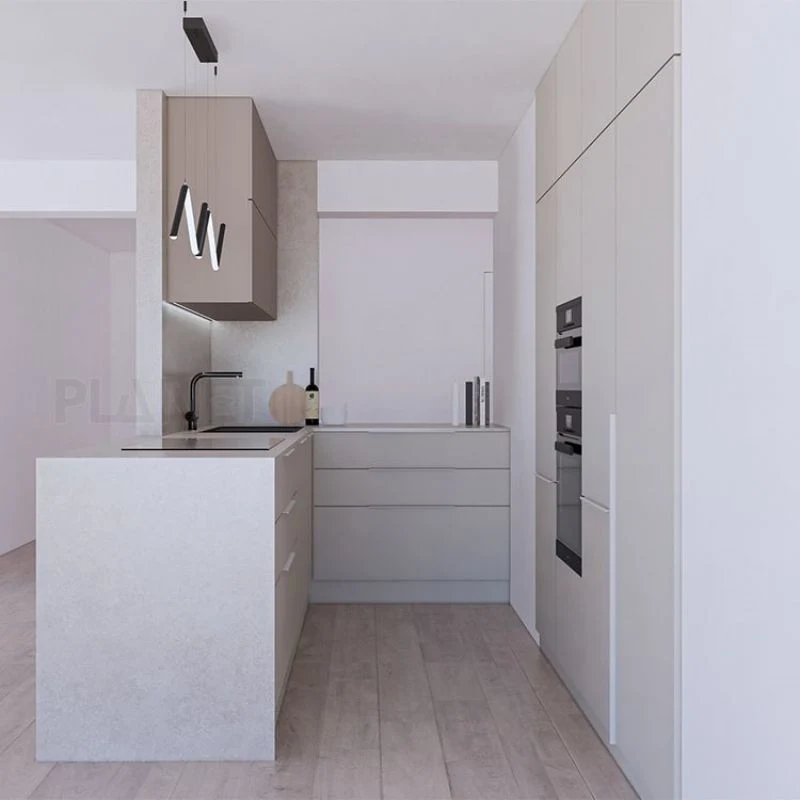 Современные фанерные кухонные шкафы с заводской конструкцией Другие кухни Мебель
