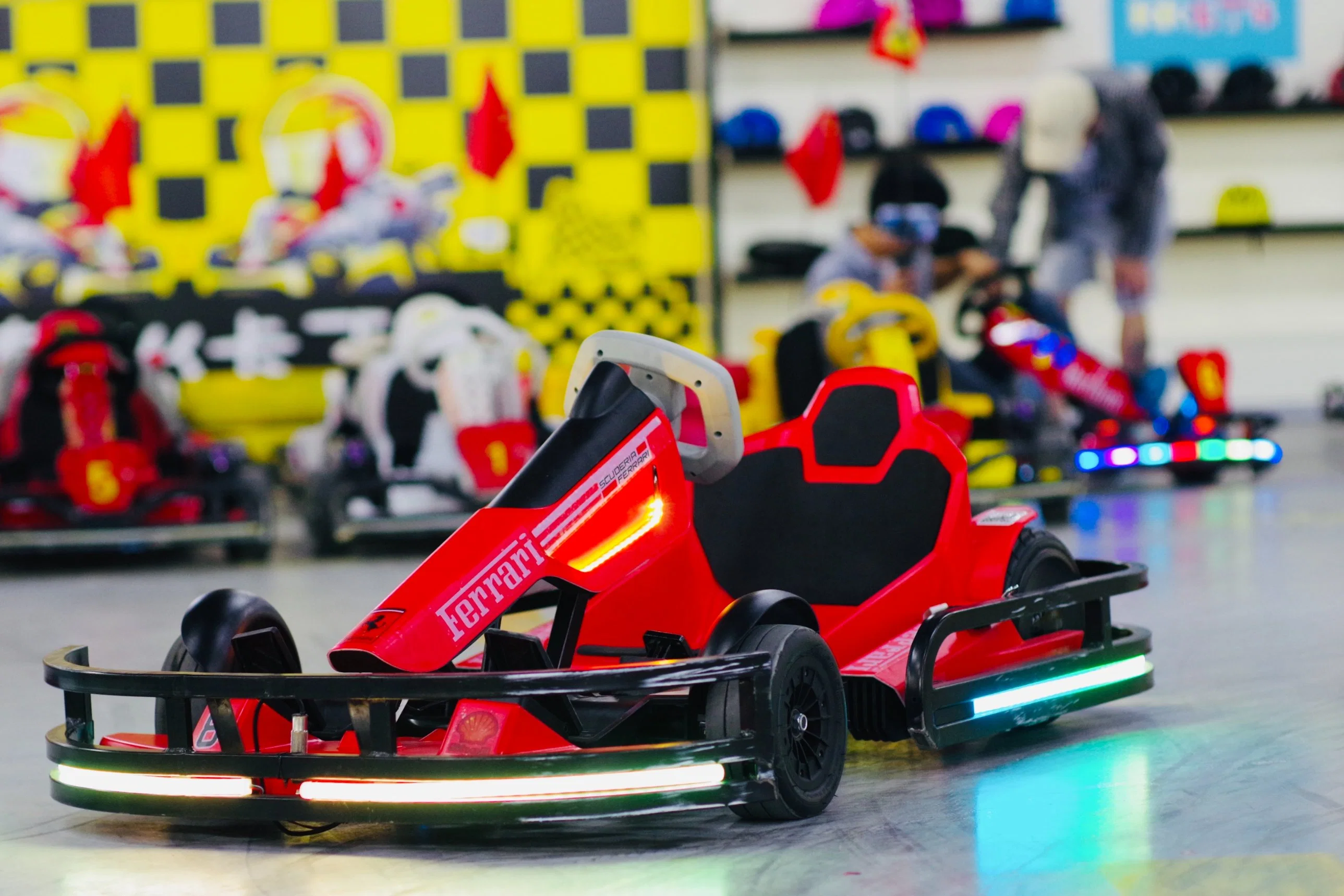 K9-2 de regalo de cumpleaños el Día del Niño 450 W de deporte comercial Mini Racing Go Karts