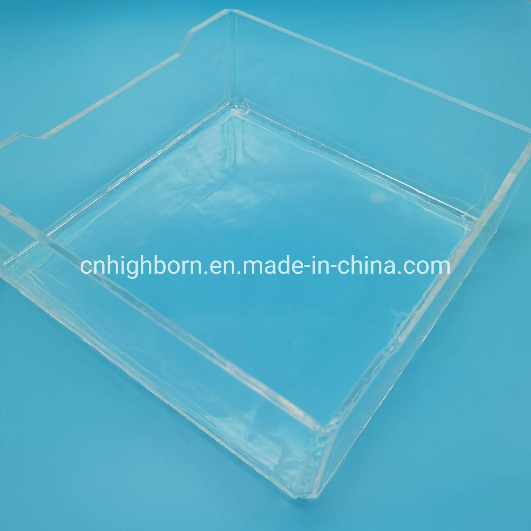 Long Service Life Heat Resistance Clear Fused Quartz Glass Furnace Sagger Tray Square Silica Dish