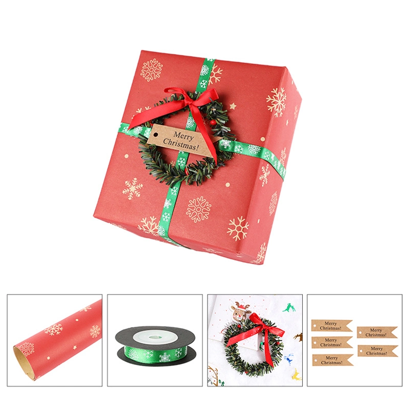 Wholesale/Supplier Custom High quality/High cost performance Christmas Gift Wrapping Roll Paper for Wedding Birthday Holiday Packaging