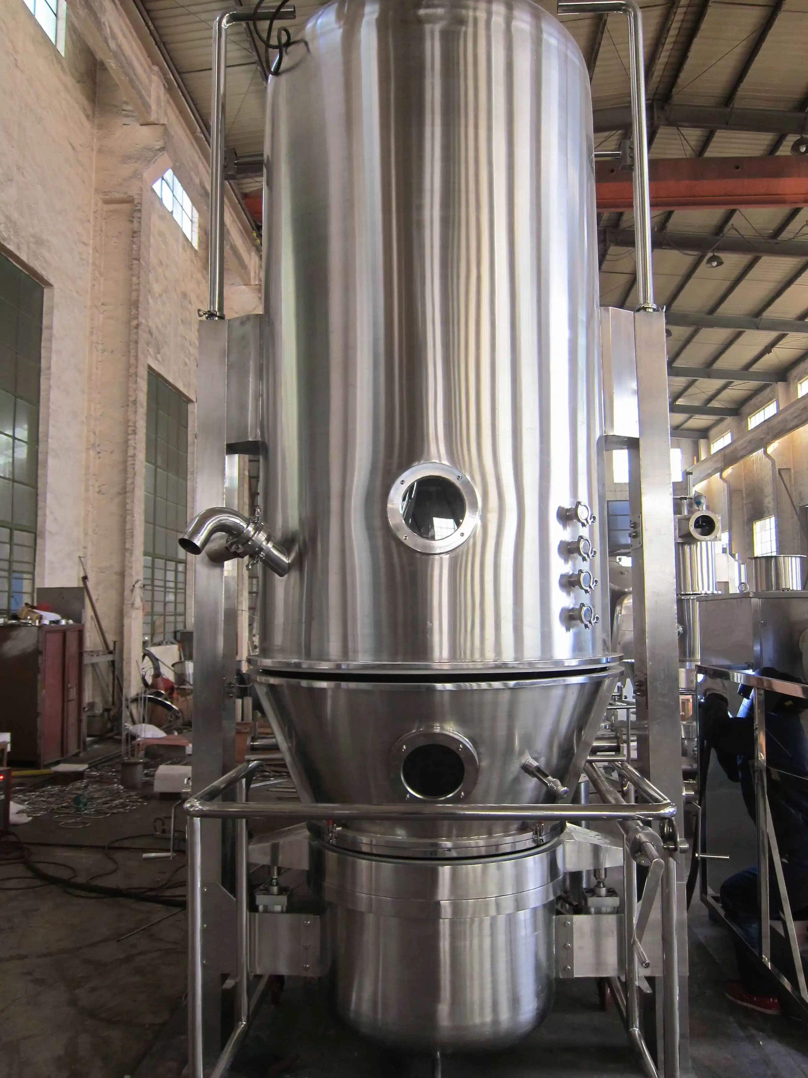 Pharmaceutical Vertical Fluid Bed Dryer with Drying Equipment