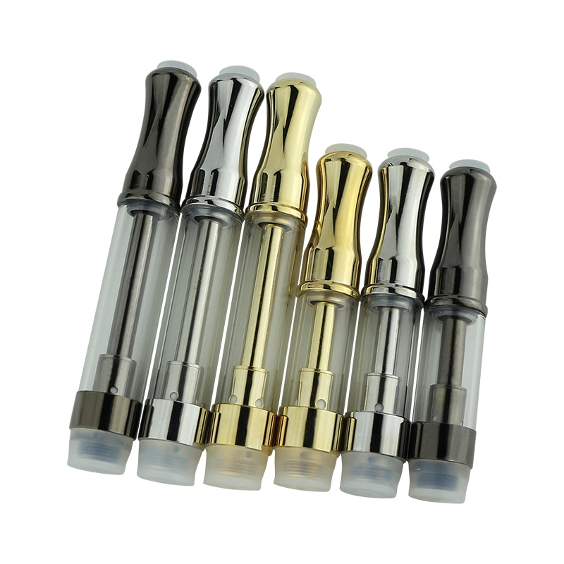 . 5ml 1.0ml Glass Ceramic Coil Atomizer Thick Oil Vaporizer Tank Disposable/Chargeable Vape Cartridge for Thick CO2 Oil