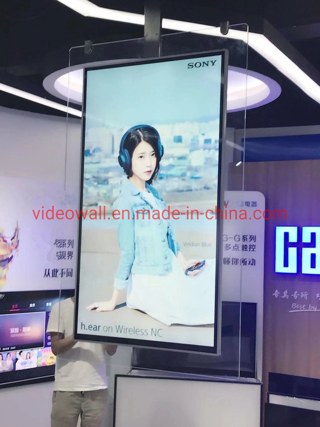 55inch ultra slim double sided digital signage media player