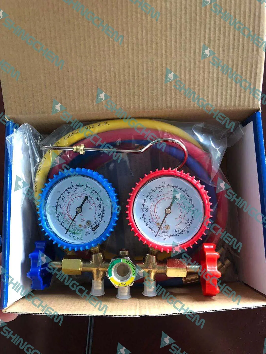 Manifold Refrigeration Pressure Gauge R134A Auto Air Condition Tool AC.