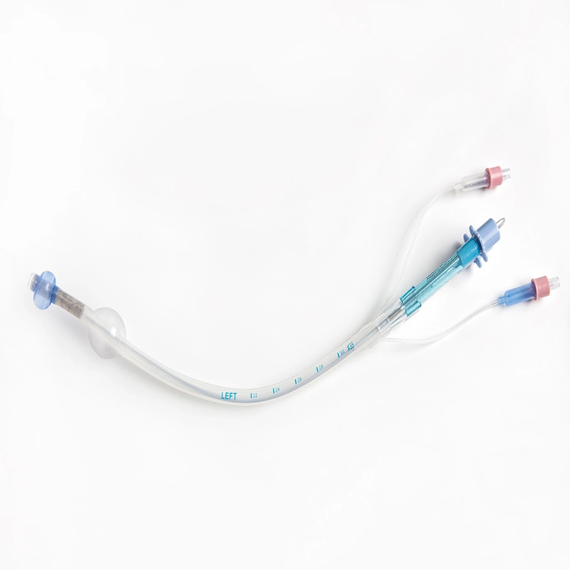 Disposable Medical Supplies Silicone Material Double Lumen Endobronchial Tube