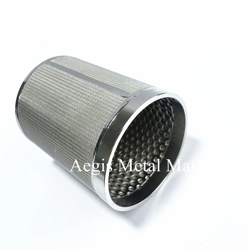 Oil Filter 5 10 15 25 30um 316 Stainless Steel Sintered Mesh Micron Strainers Basket