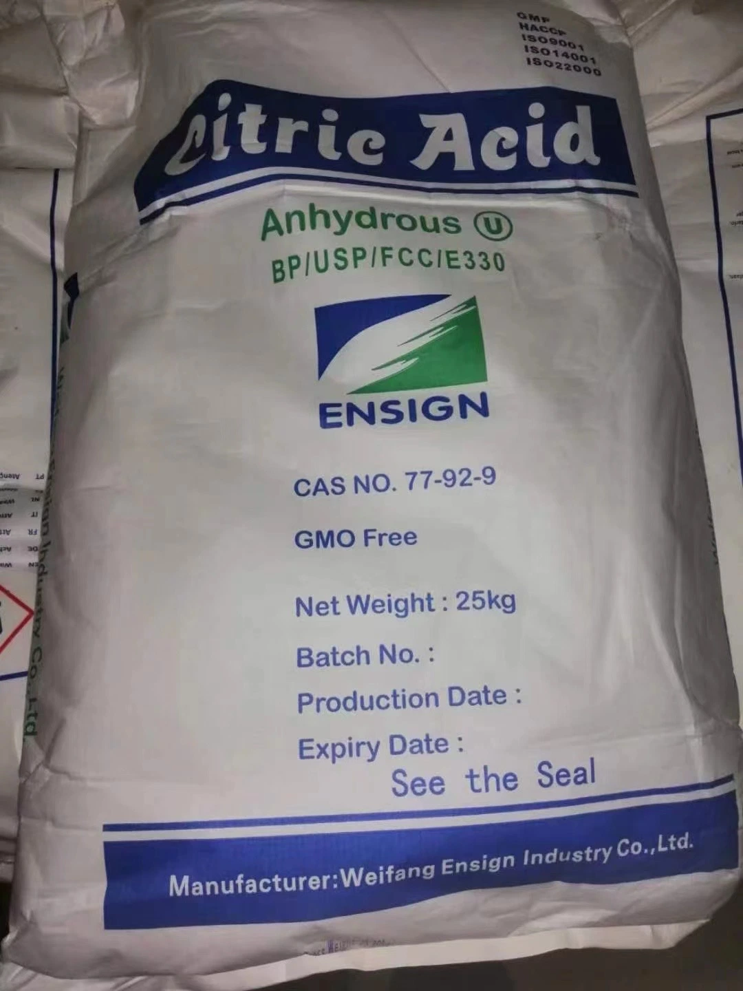 Bulk Food Grade Citric Acid Anhydrous/ Monohydrate for Poultry