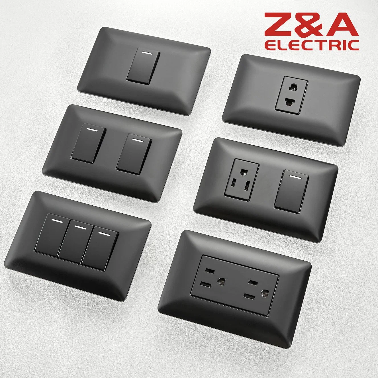 Am Series CCC/ CE Approved PC Material Factory Supply Electrical Us Light Wall Switch and Socket