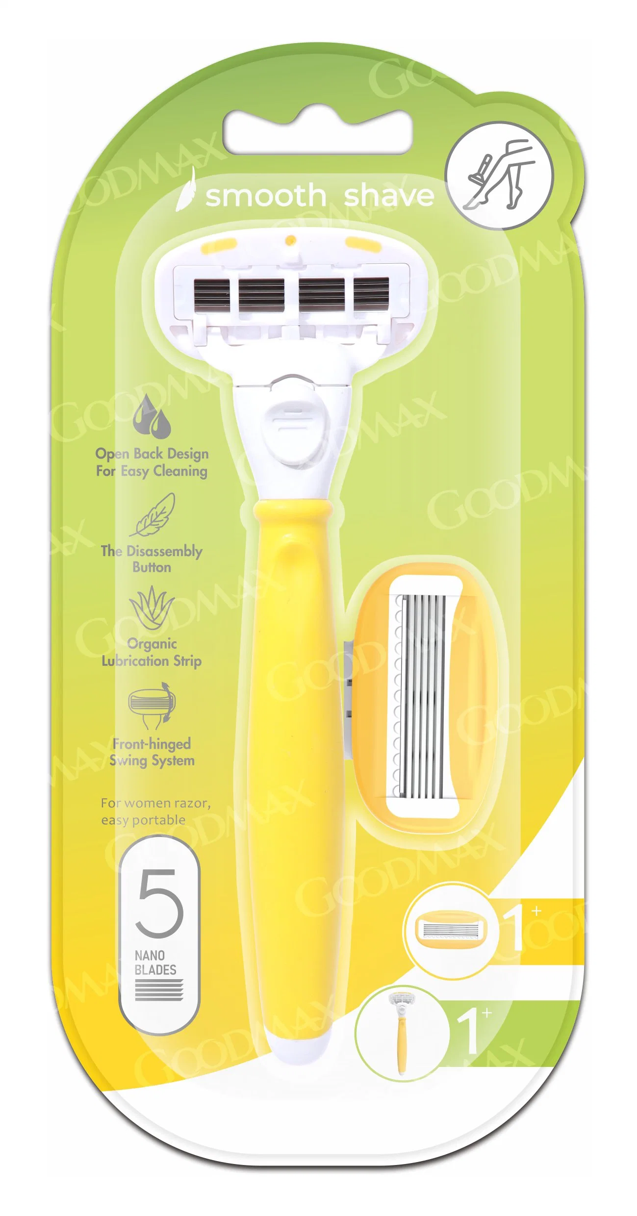 Hot Selling Five Blade System Body Razor for Lady