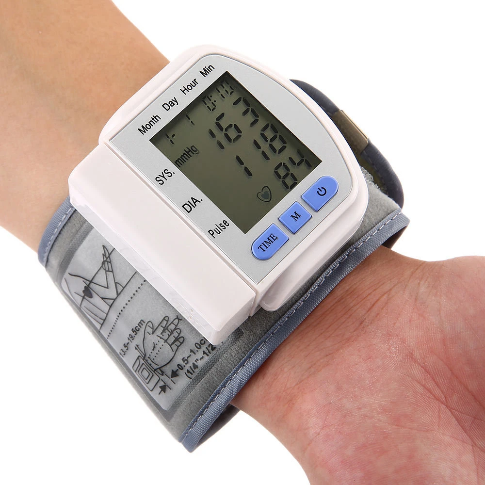 Монитор АД Tensiometro цифровой Wrist монитор артериального давления BP кровь Машина для измерения давления