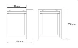 House Design LED Wall Scone Surface Mounted IP65 Waterproof Outdoor Wall Lamp