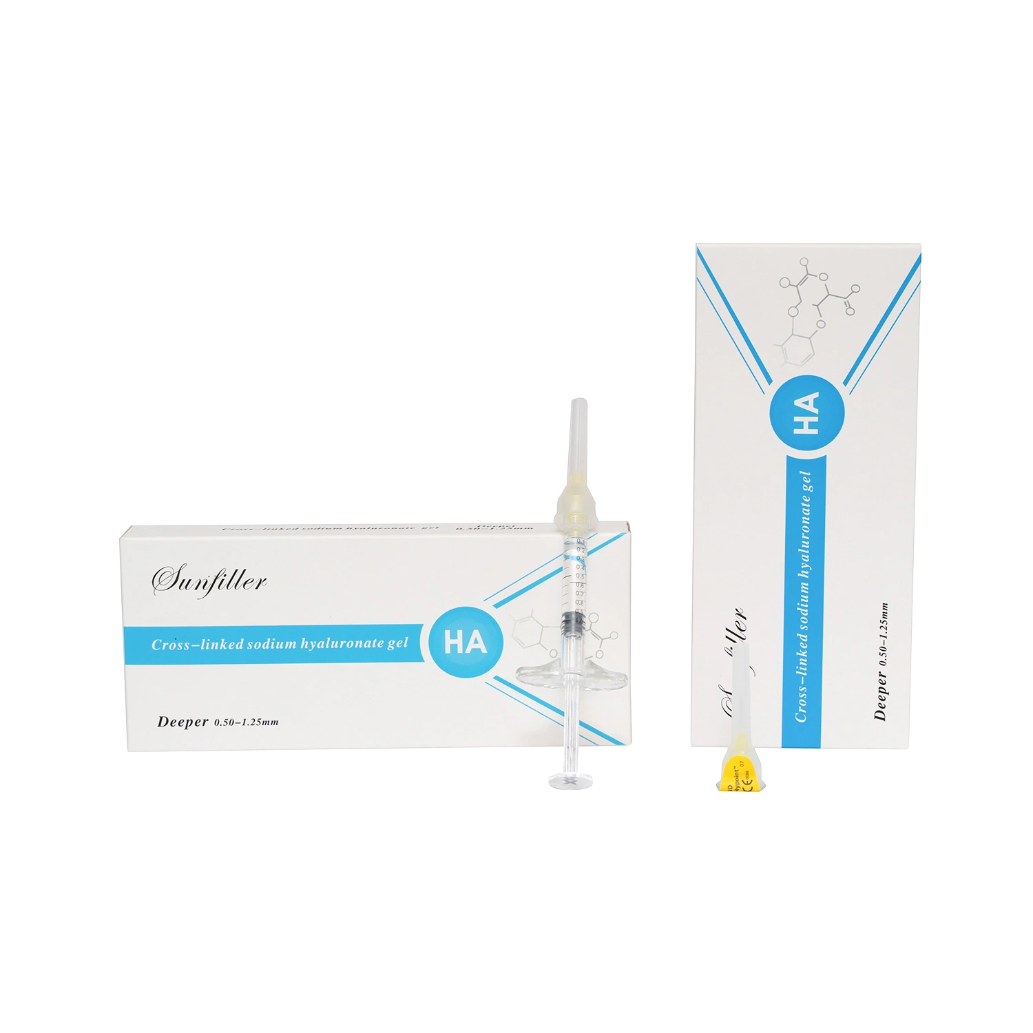 Hautverjüngung Ha Injection Ha Skin Filler 2ml Pure Hyaluornic Säure für Gesichtshalsausschnitt und Kinenaugmentation