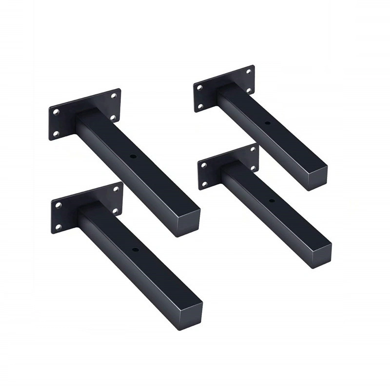 Floating Shelf Brackets Industrial Retro Wall Mounted Shelf Black Single-Side Bracket Standard