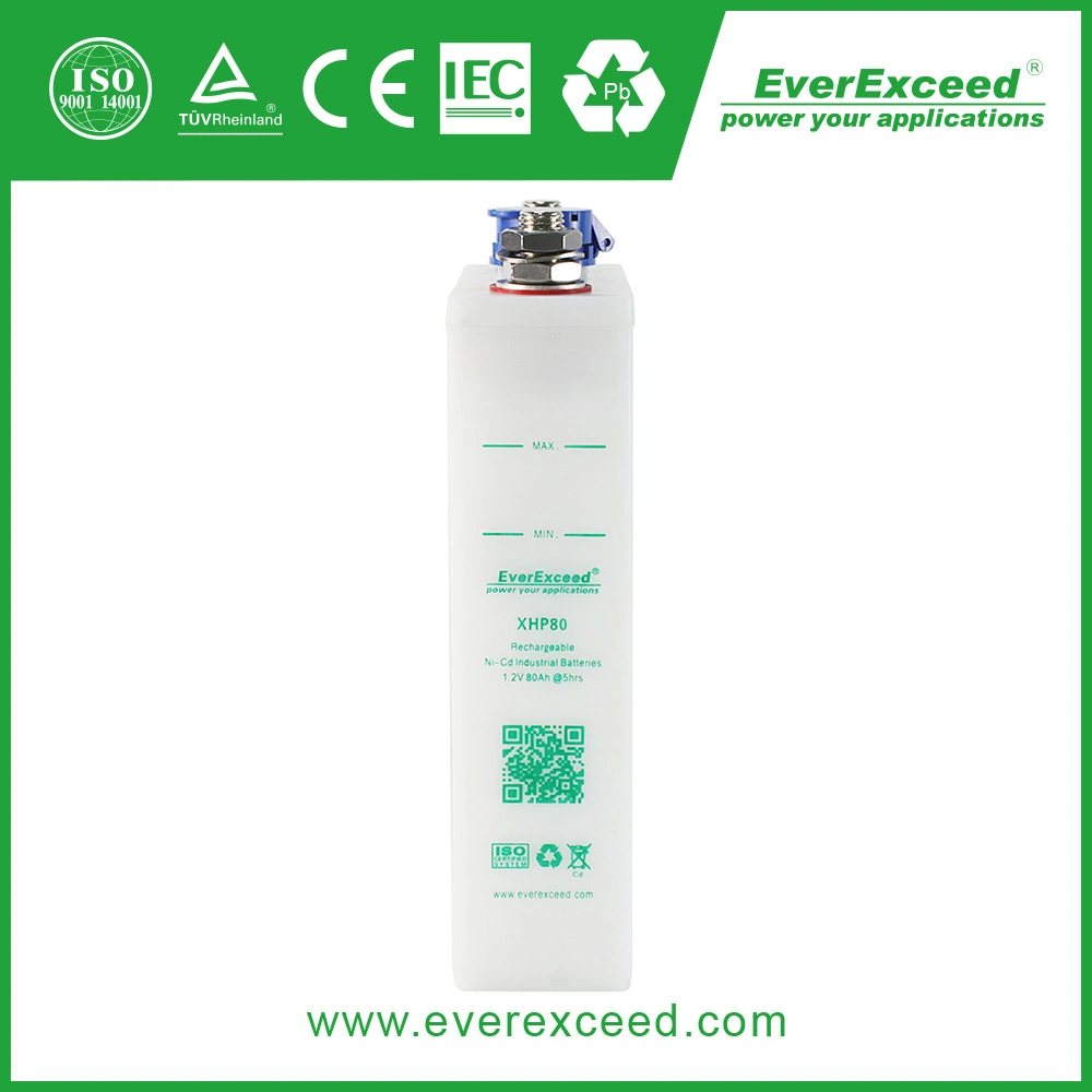 Everexceed 1.2V 30ah Xhp Sintered Plate Range Nickel Cadmium Generator Starting / Genset 1.2V 30ah NiCd Battery