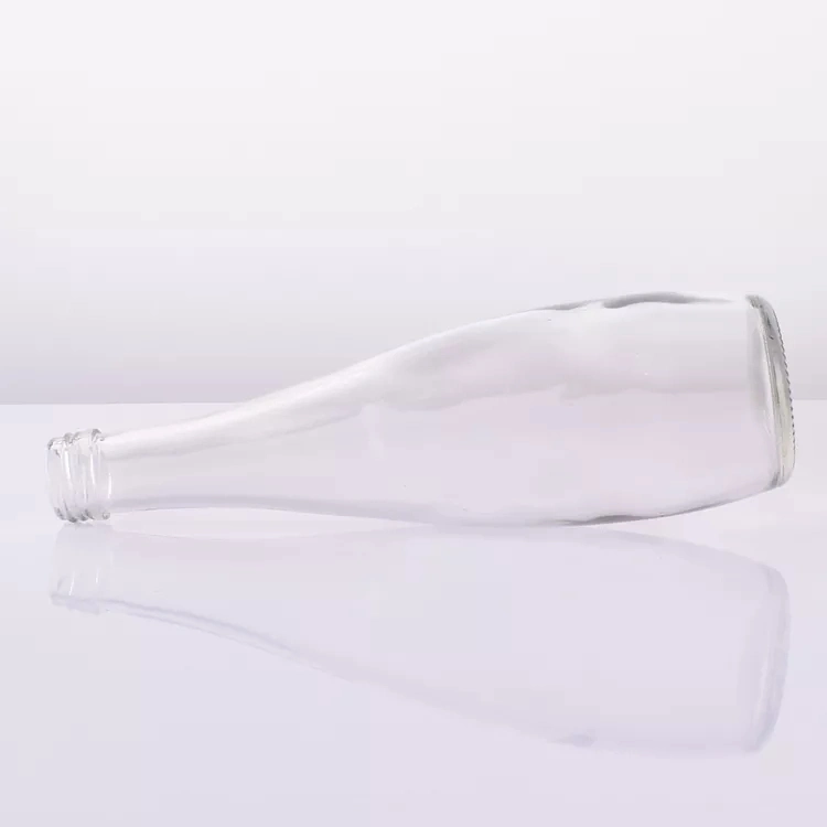 Populaires Flint Glass pour bouteille d'eau minérale 330ml 500ml de jus d'eau Bouteille de verre avec bouchons à vis