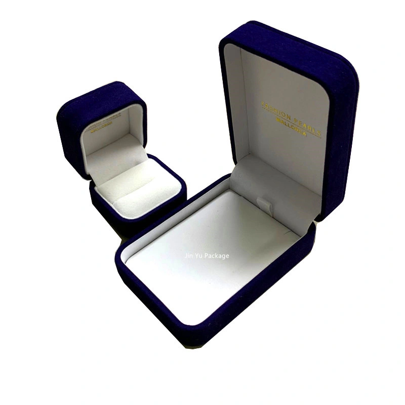 Chinese Fashion Velvet Wrap Jewelry Gift Ring Packaging Box Factory