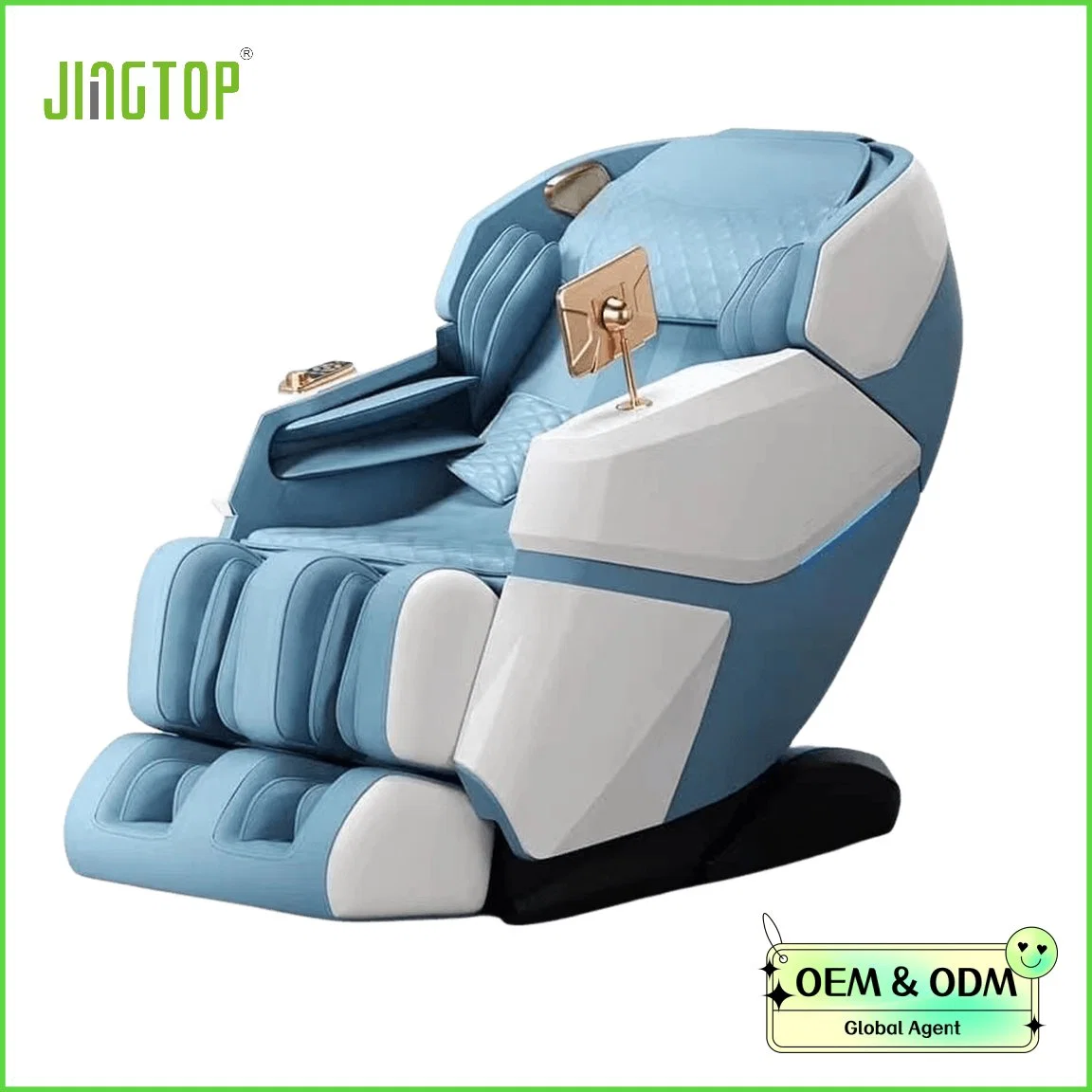 كرسي التدليك Jingtop 4D Luxury Full Body Airbag Heating SL Track Shiatsu Zero Gravity