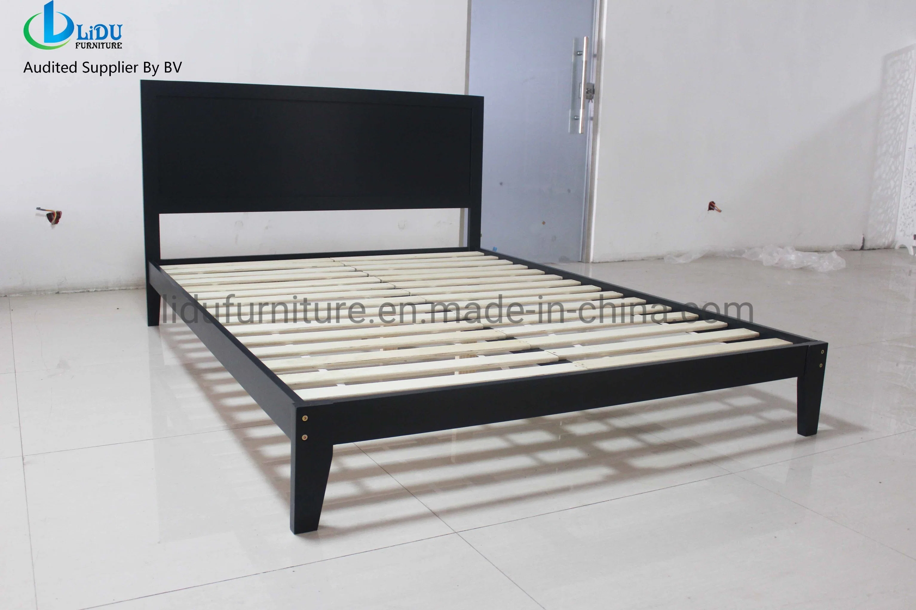 Modern Style Bedroom Furniture King Size Wooden Bed Platform Bed Turntable Bed