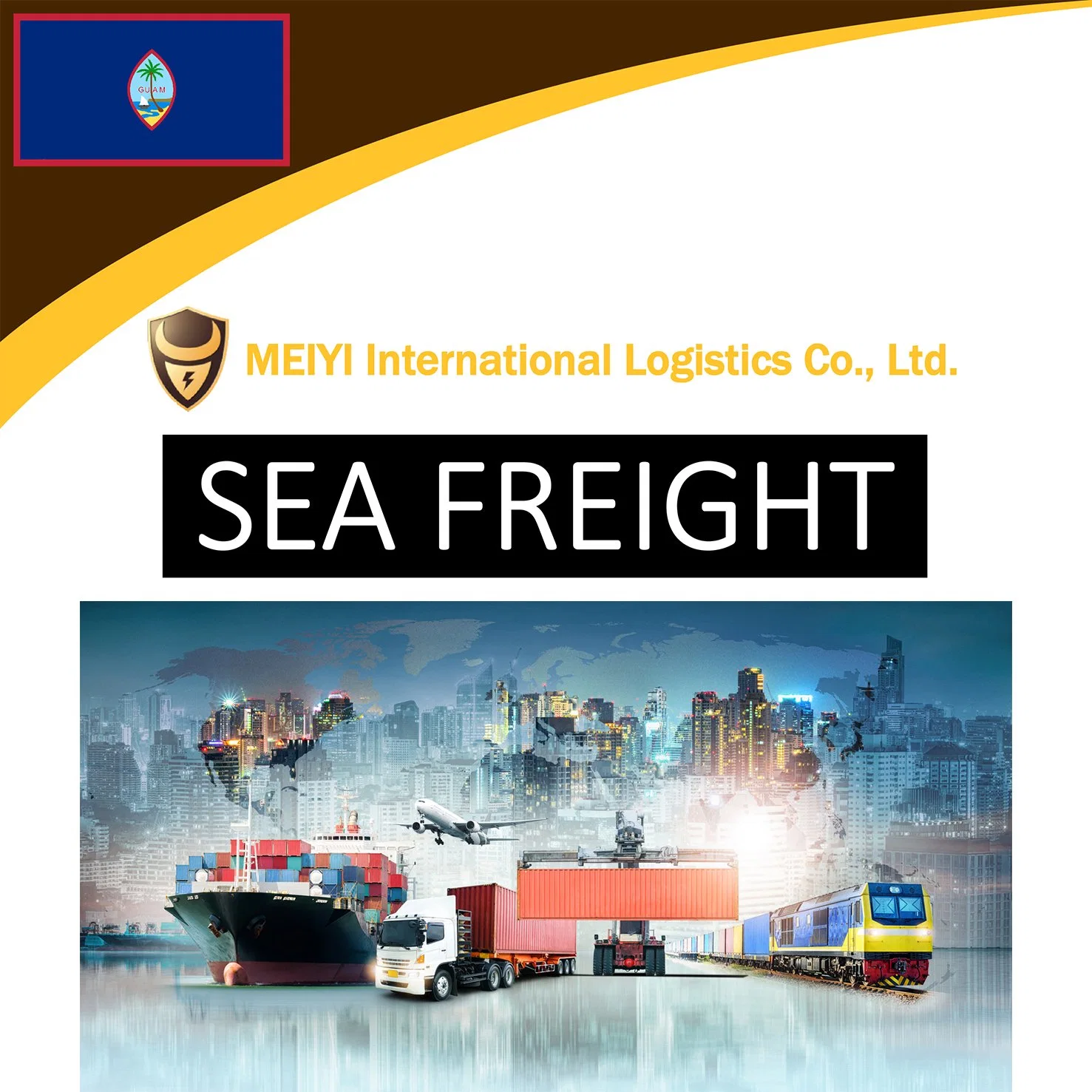 Shipping freight From China to Guam international logistics Alibaba buyer sea freight cargo sea shipping the best and cheap forwarder