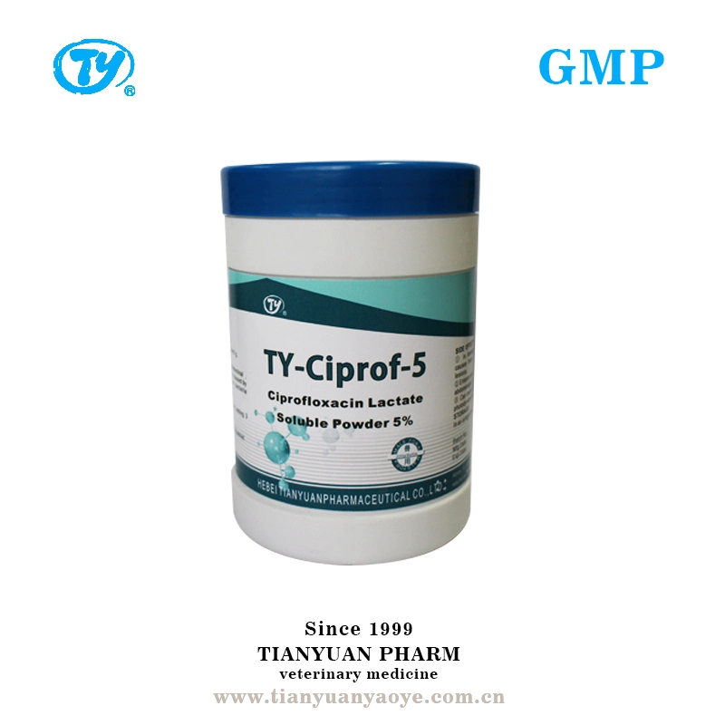 Veterinary Medicine Best Price Ciprofloxacin Lactate Soluble Powder for Animal