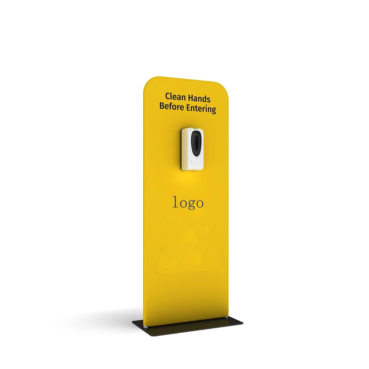 Hand Sanitizer Dispenser, Floor Mount with Advertising Board