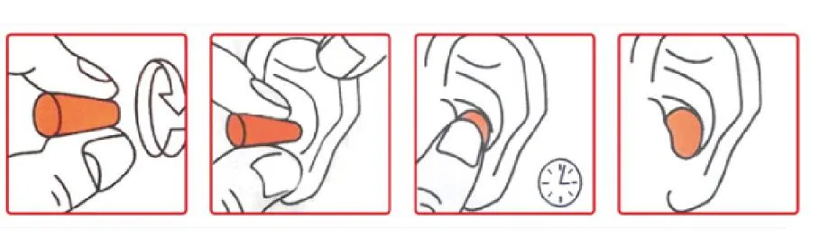 3m Orange Non-Allergenic Protection auditive Bouchons d'oreille