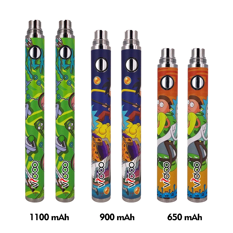 Cos Twist 650/900/1100mAh E-Cig Vape Mod Battery Rechargeable 510 Thread Factory Supply