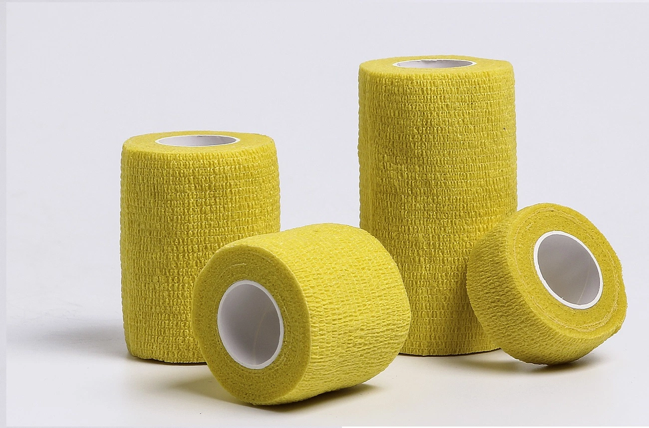High quality/High cost performance  Fixation Self-Elastic Cotton Latex or Free Non-Woven Bandage with CE for Sports