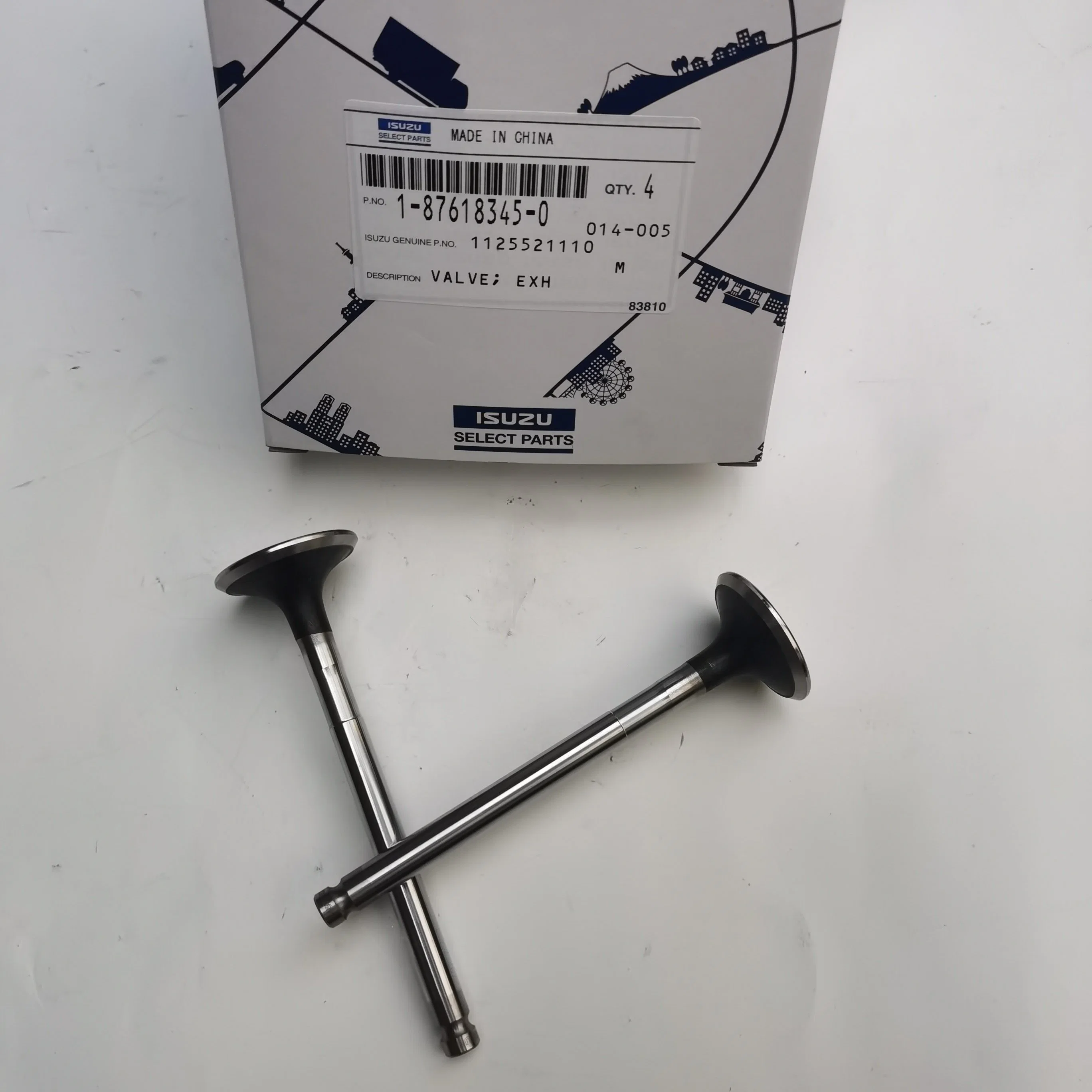 ISP Genuine 6bg1, 4bg1 1-12552-083-0, 1-87618345-0 Engine Exhaust Valves