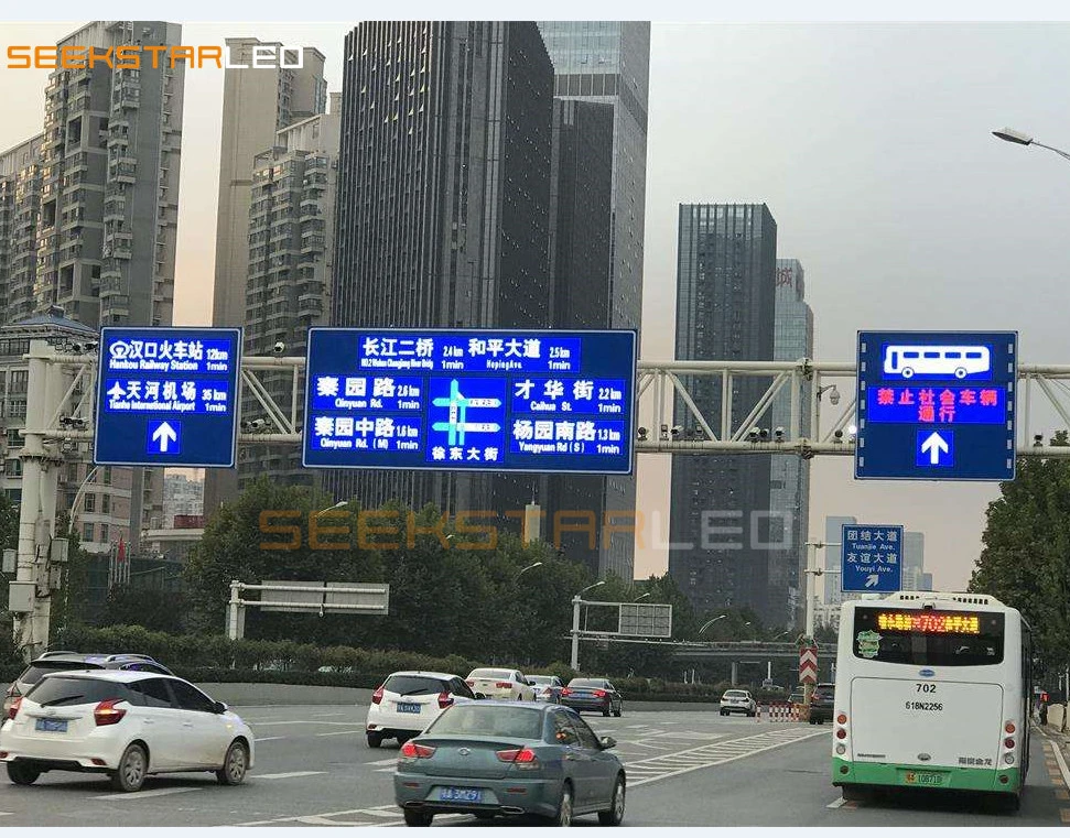 Red Green Blue Color LED Panel Screen for Road Guide P10