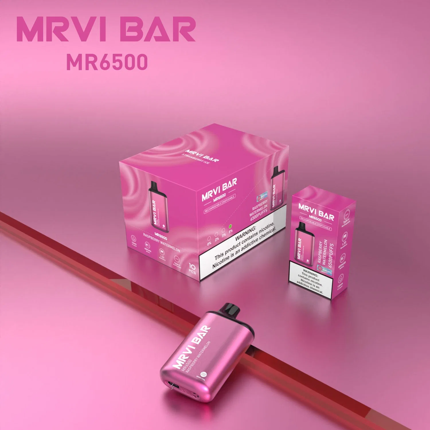 Original Factory Wholesale/Supplier Mrvi Bar 6500 Puffs Mini Stick Disposable/Chargeable Vape Pen vape Vaper Lostmary