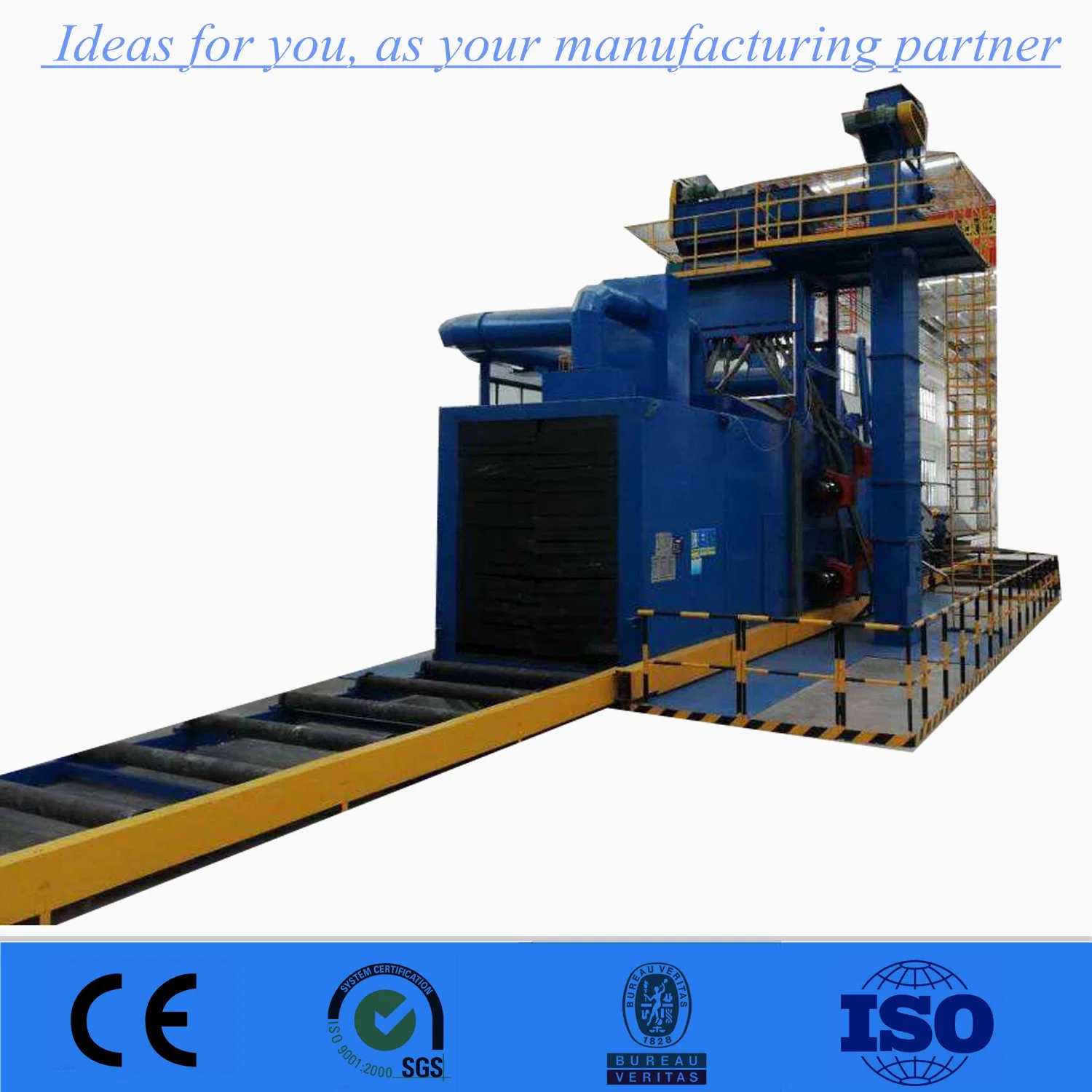 Steel Section Beam Roller Conveyor Shot Blast Cleaning Machine/Equipment/Abrator Manufacturer