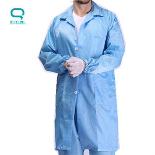 Robe de vêtements ESD antistatique pour salle blanche blouse de vêtements de travail uniforme