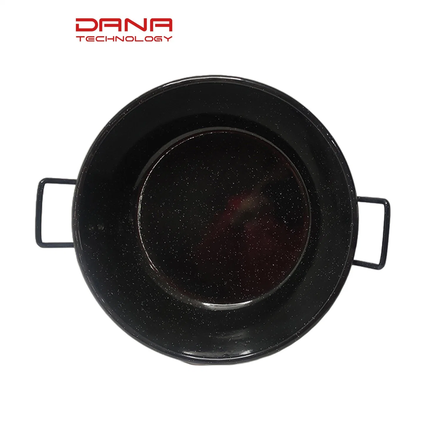 Various Size Enamel Paella Pan Carbon Steel Enamel with Ears