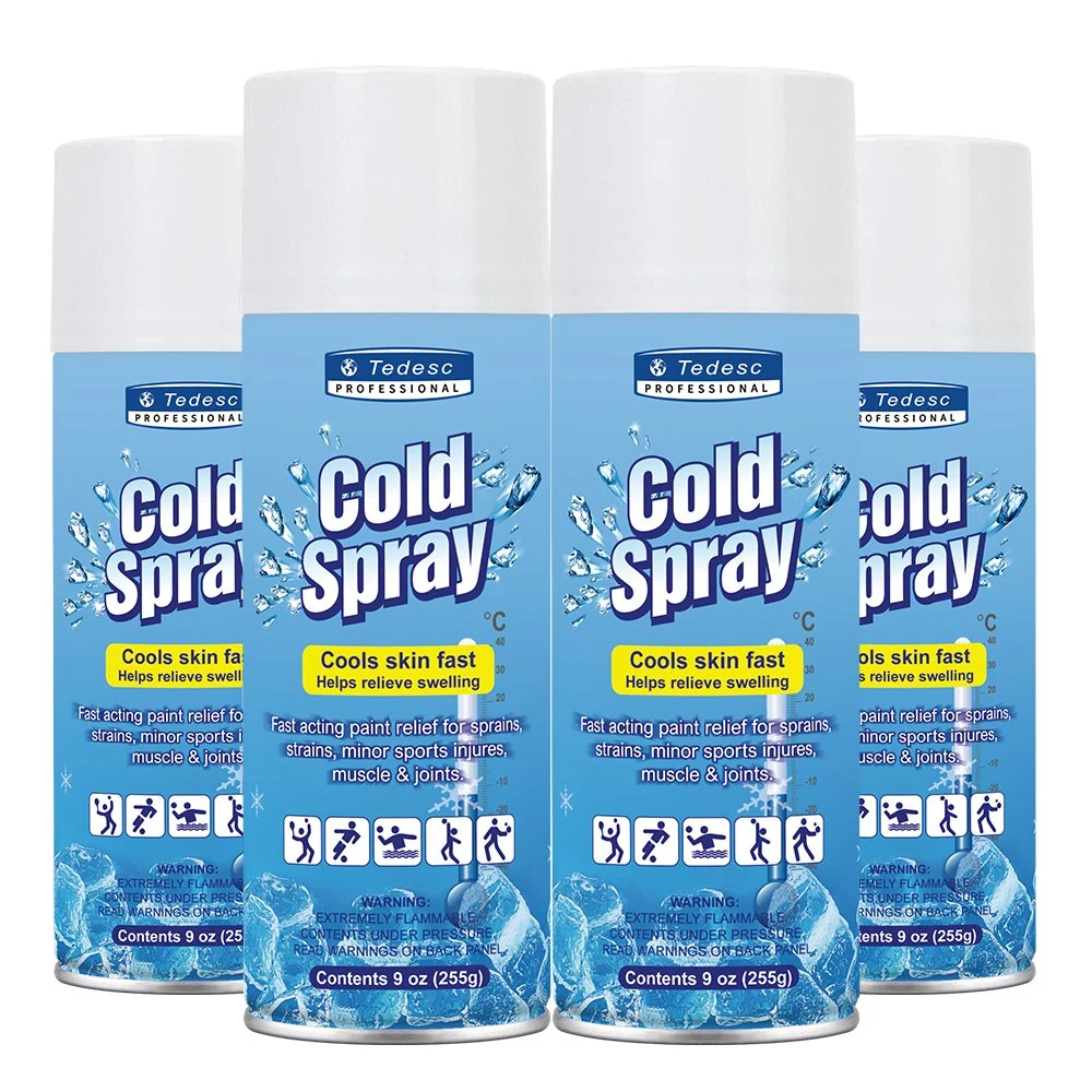 Pain Relief Sports Sport Freeze Cold Coolant Spray Aerosol Freezes Instantly for Strains/Sprains/Bruises