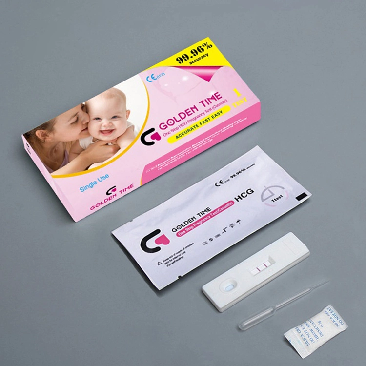 Bandelettes de test de grossesse HCG rapide Kits de test de grossesse au début de papier de l'urine