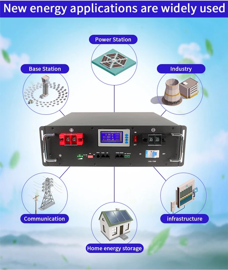 51.2V Smart BMS Deep Cycle Active Balancer LiFePO4 16s 48V 200ah Communication Lithium Ion Phosphate Battery