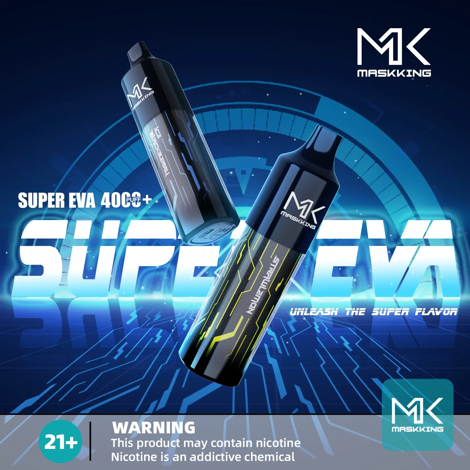 Wholesale/Supplier Best Price Vape Maskking Super EVA 4000 Puffs Disposable/Chargeable Vape Pen