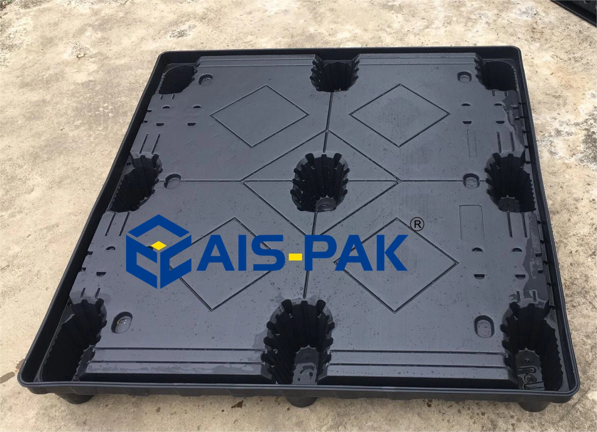 AIS-Pak Heavy Duty Industrial Plastic Storage Box Pallet for Auto Parts Packaging