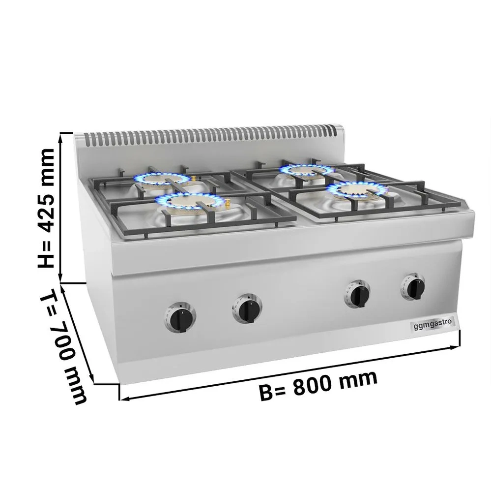 Estufa de gas Gas utilizado 4 Burner cocina de gas precio buena