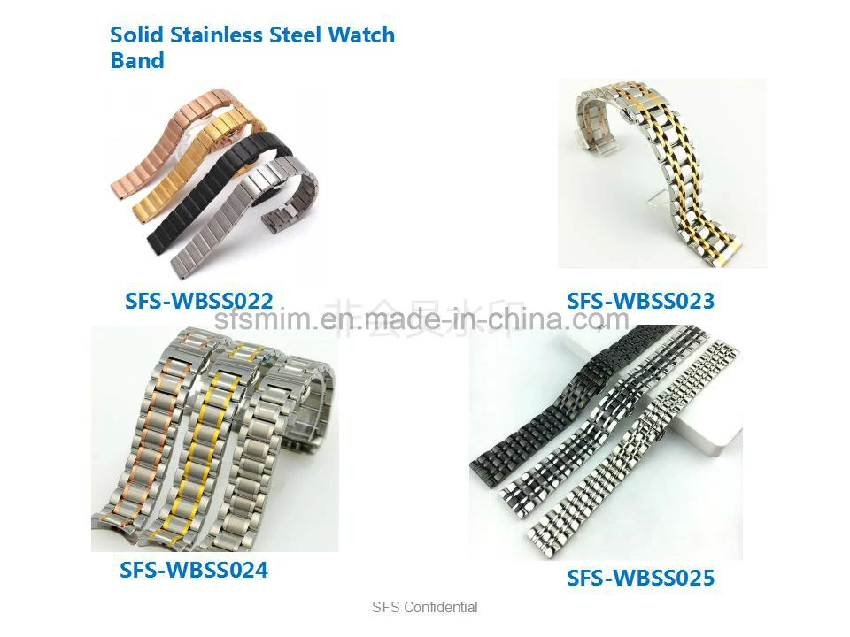 Stainless Steel Watch Bands - Golden Coloured