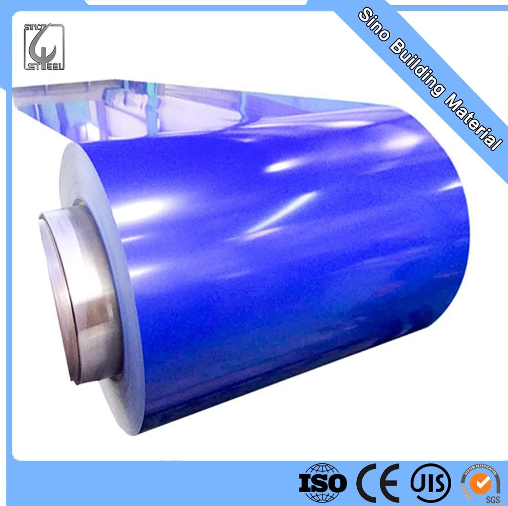 Regular Spangle for Roofing Industry Material PVC Ral Card PPGI Prepainted Steel Coils