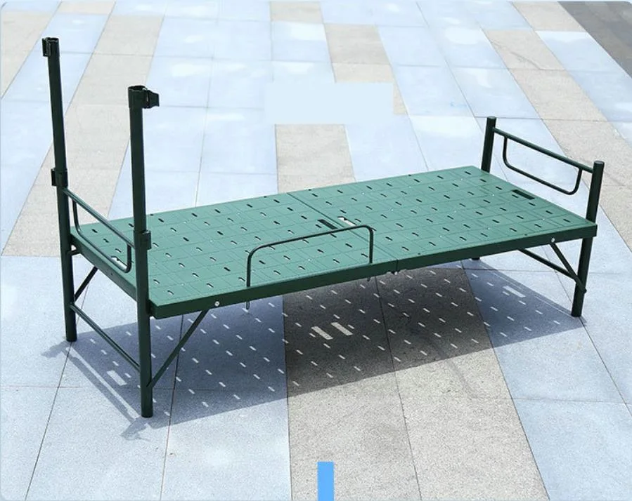 Double Steel Plastic Bed, Portable 800 Folding Bed