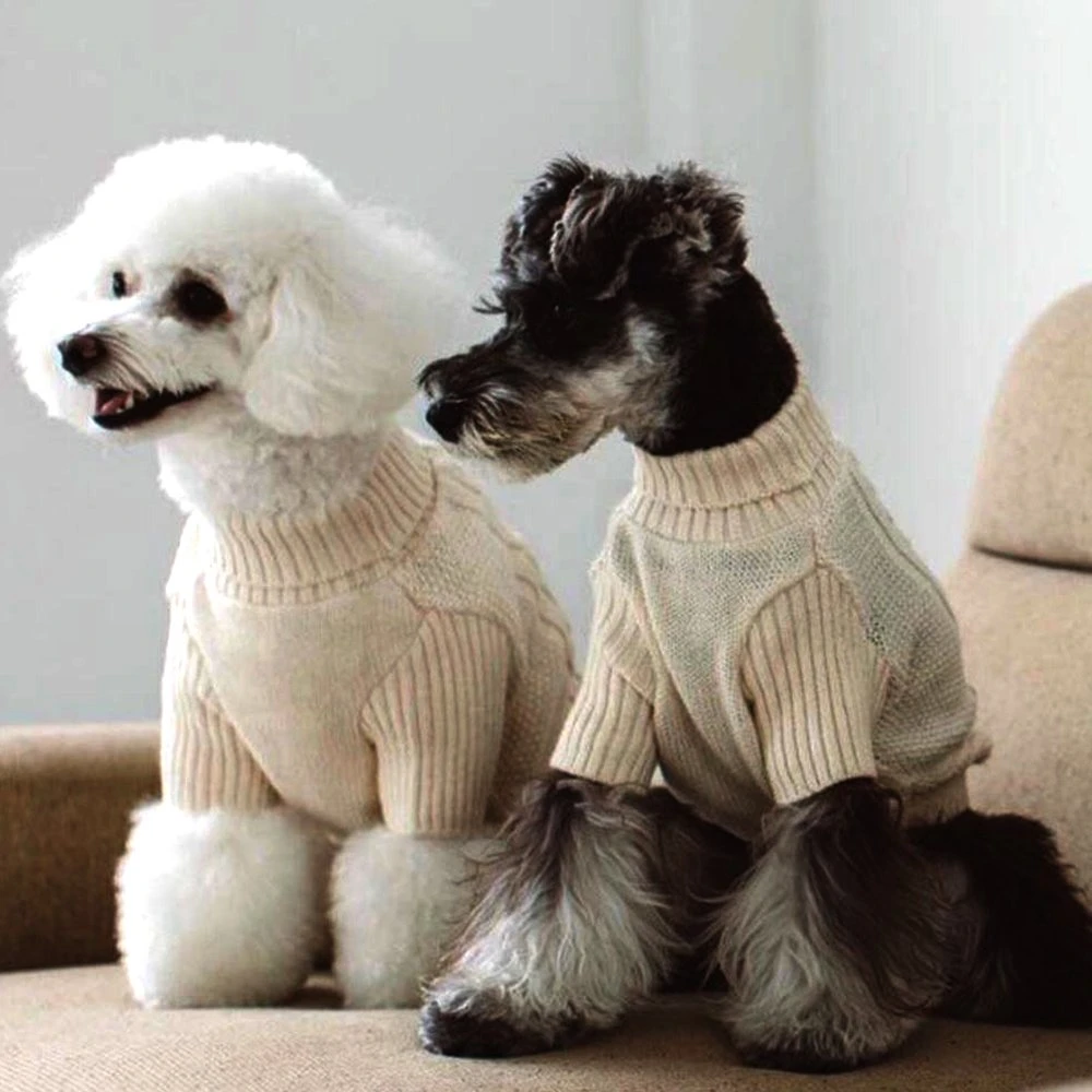 High Quality Pet Products Luxury Fashion Wholesale New Dog Clothes Autumn Winter Fashion Design Knitted Sweater Pet Clothing