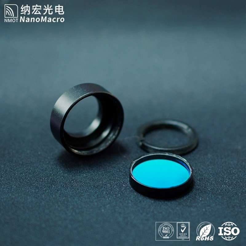 OEM Optical Glass Narrow Bandpass Fluorescence Filter 450nm