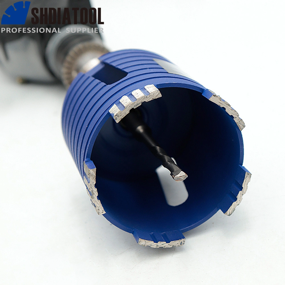 M16-68/82mm Laser Welded Diamond Core Drill Bit Including Center Drill and SDS-Plus or Hex Adapter